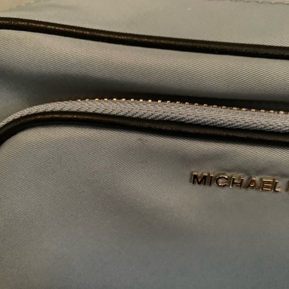 Michael Kors Leila Nylon Camera Crossbody Bag in Pale Blue - Picture 10 of 13